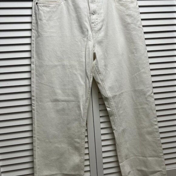 AVES LES FILLES High Rise Straight Leg Cropped Jeans Size 30 - Picture 4 of 8